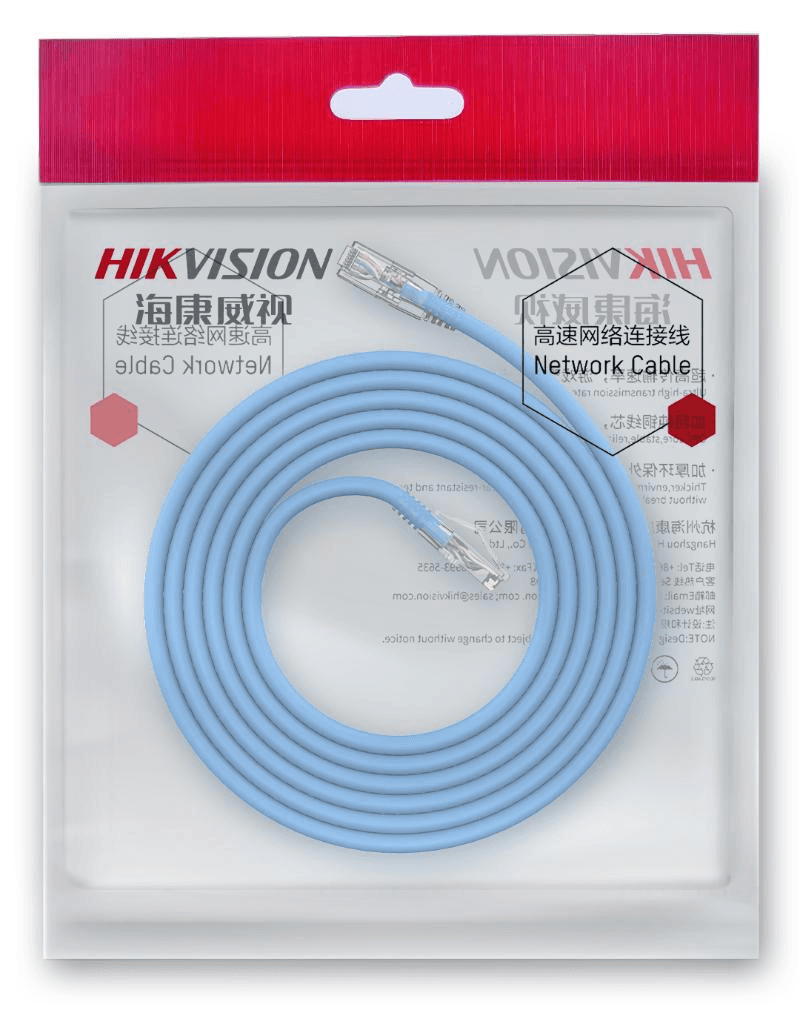 كابل شبكة CAT6 نحاسي أزرق بطول 2 متر DS-1NP6UEC0 Blue 2M