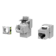 Cat6a Sheilded 180° Toolless Keystone Jack