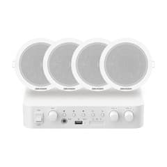 Analog Audio Kit with 60W Analog Amplifier and 4* 6W Ceiling Speakers