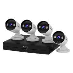 4-Channel PoE QHD Video Security Kit