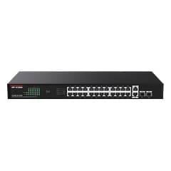 26GE+2SFP Ethernet Unmanaged Switch With 24-Port PoE